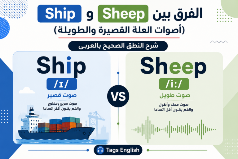 الفرق بين Ship و Sheep: لماذا تبتسم مدرّسة الإنجليزية كل مرة تنطق فيها هذه الكلمة؟